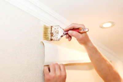 Pose de papier peint à Lerm-et-Musset — revêtements muraux et toiles de verre